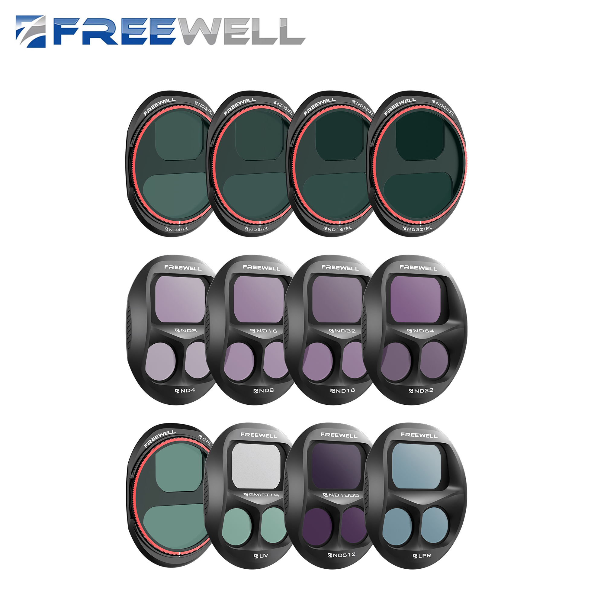 Drone Ndvi - Freewell 12 Pack Camera Filters Kit