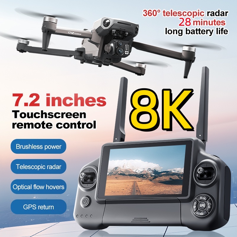 8K 3 Axis Gimbal Brushless 7.2 - Drone Lidar avis et prix
