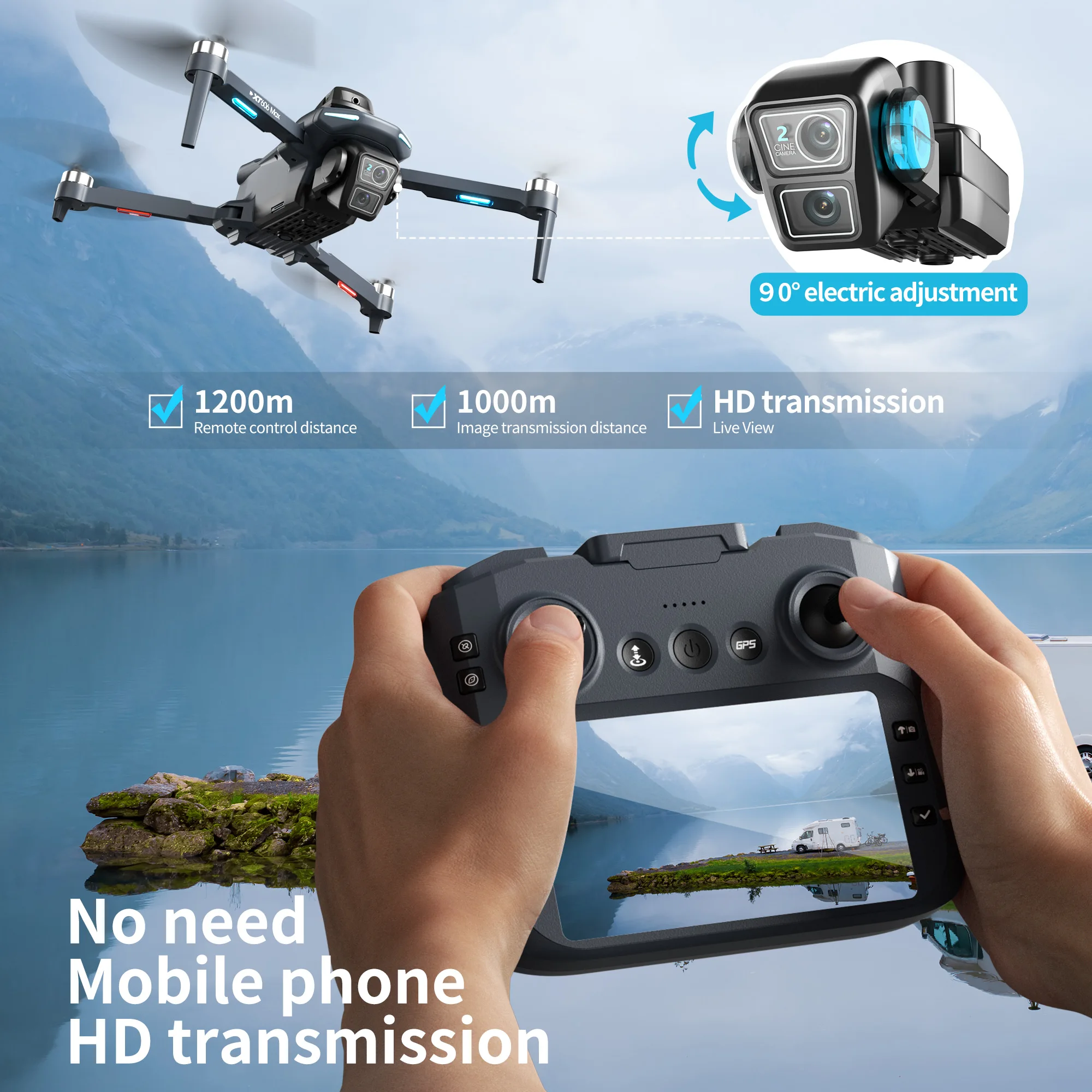Lenovo XT606 MAX GPS Drone 4k  - Drone Photogrammetry avis et prix