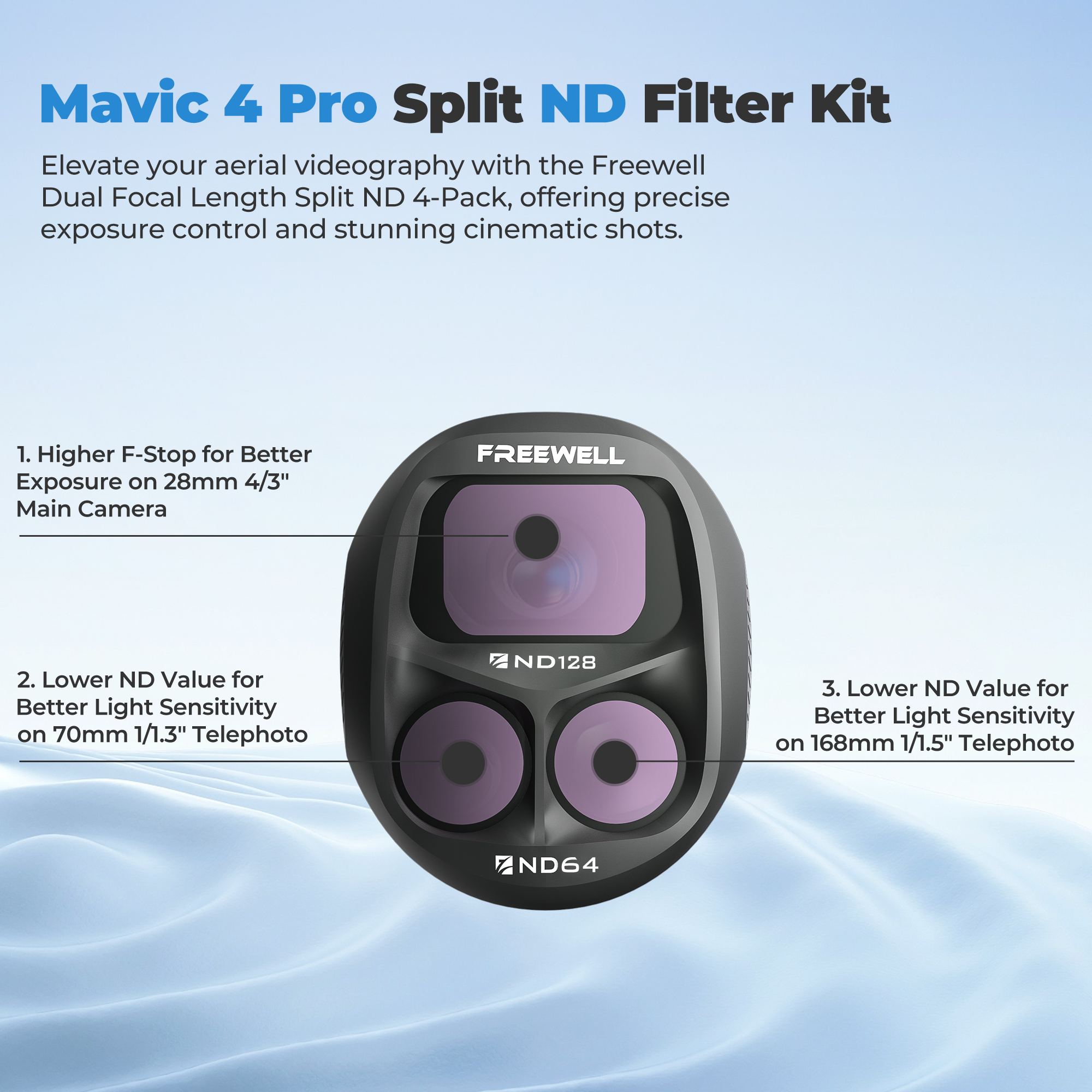 Freewell 3 Packs Split ND Filt - Drone Ndvi avis et prix