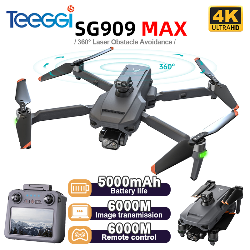 Teeggi SG909 MAX GPS Drone Wit - Drone Lidar avis et prix