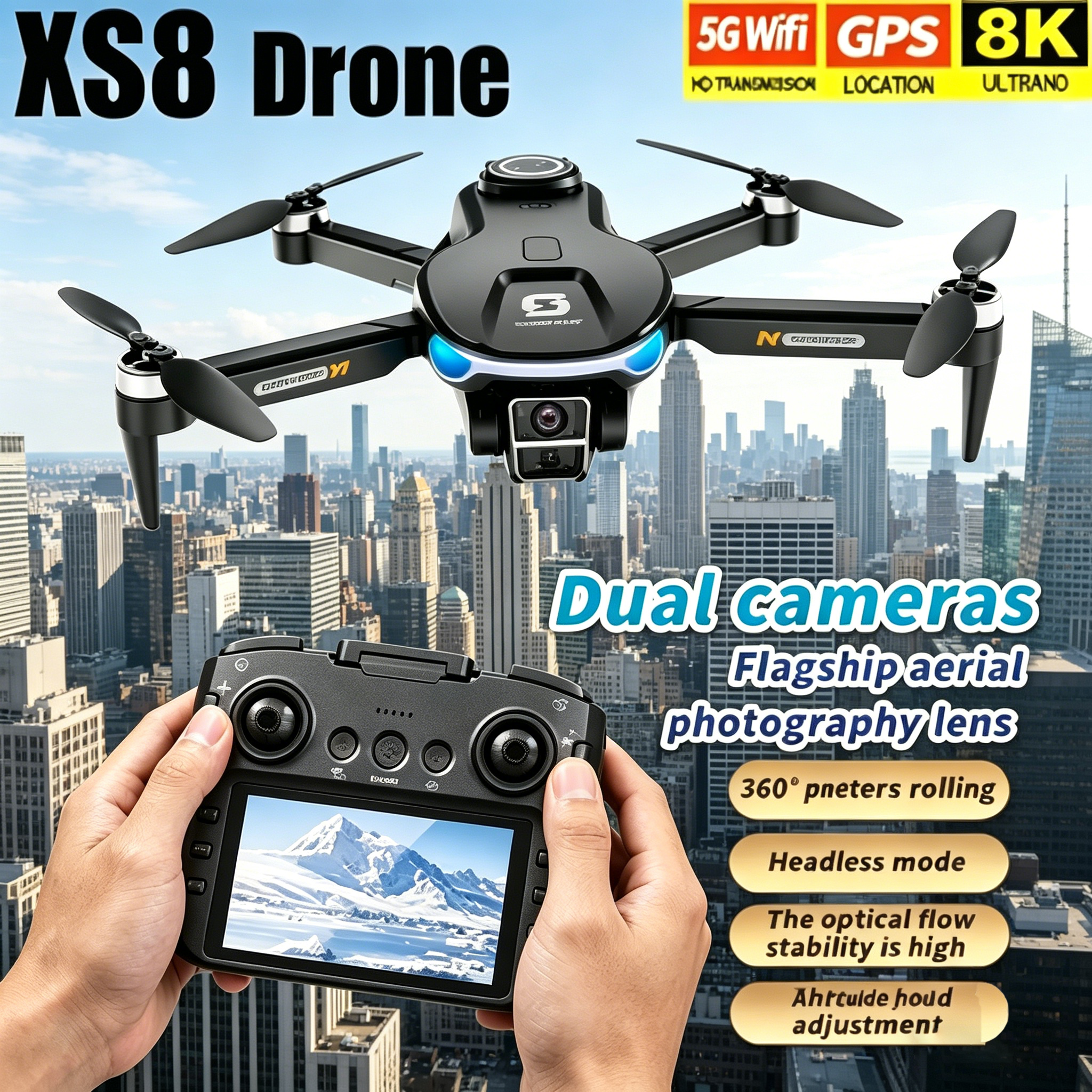 HD 8K Professional GPS Drone w - Drone Photogrammetry avis et prix