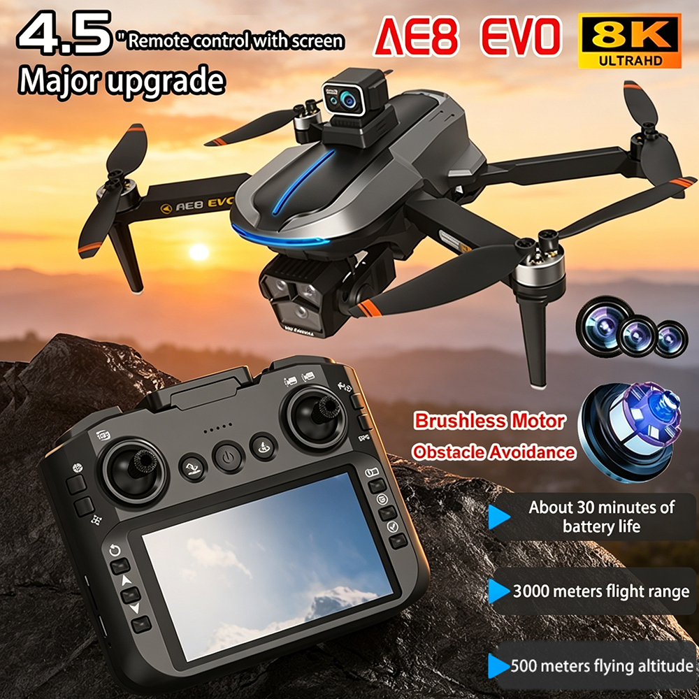 AE8 EVO Drone 4K Professional  - Drone Lidar avis et prix
