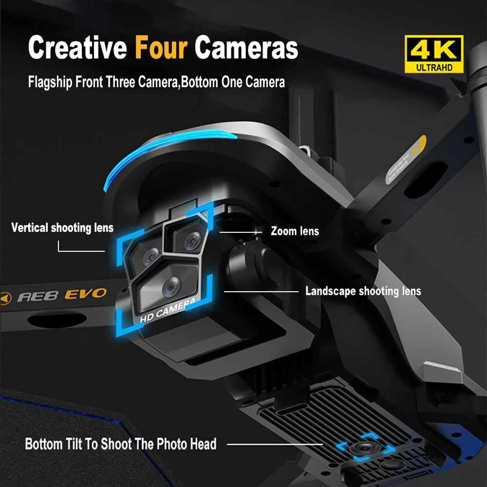 AE8 EVO Drone 4K Professional  - Drone Lidar avis et prix